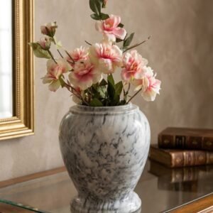 marble flower pot