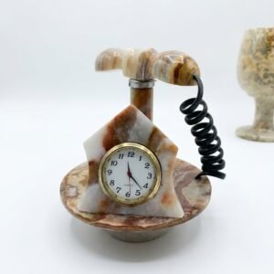 marble telephone clock